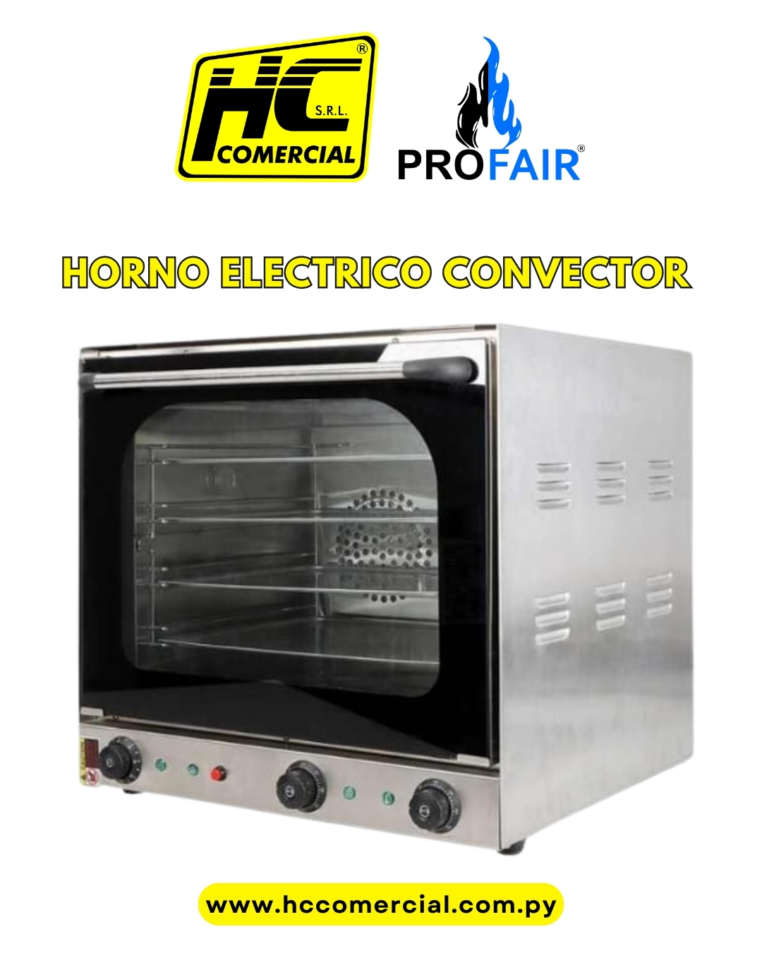 HORNO ELECTRICO CONVECTOR PROFAIR HEB4F