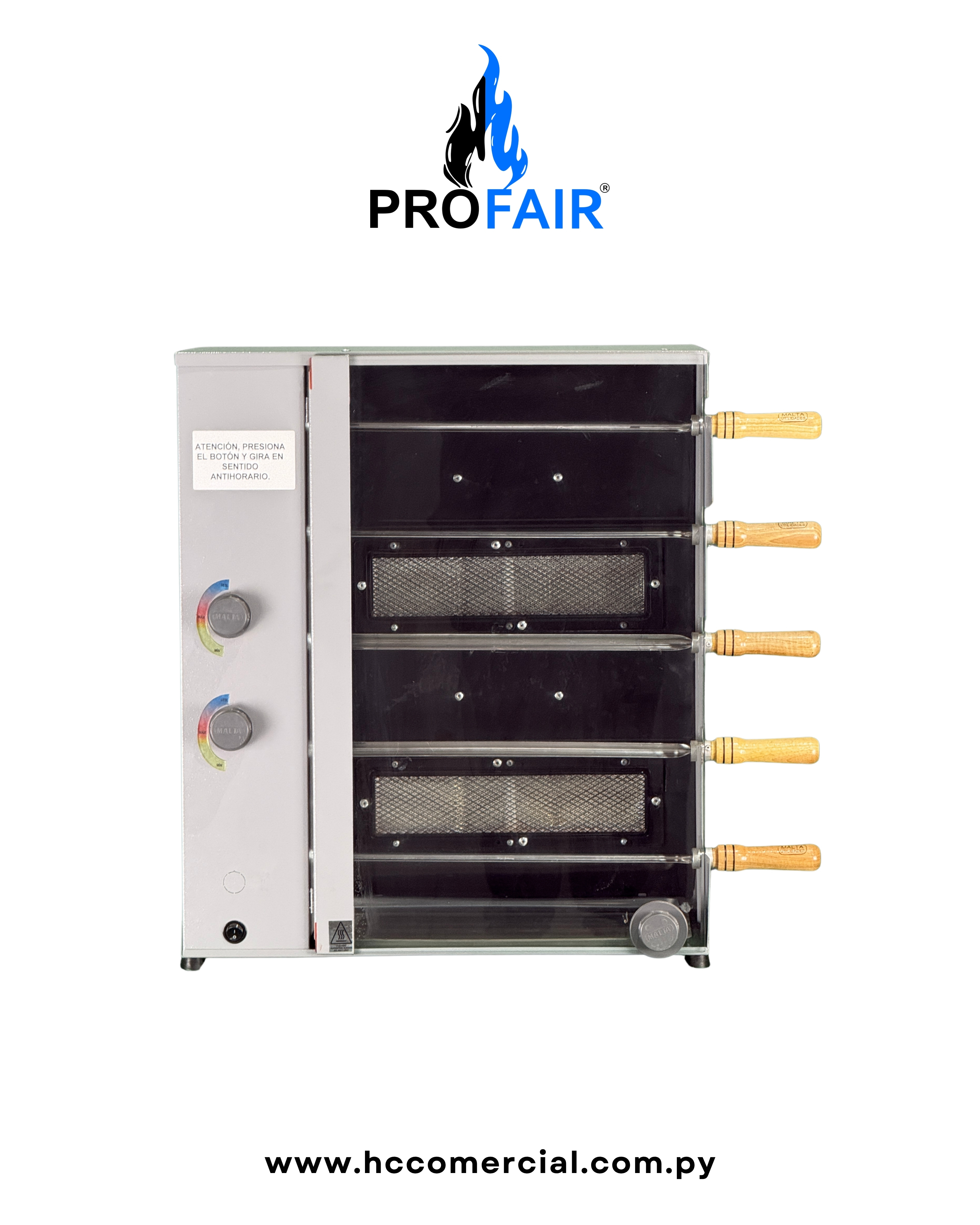 ASADOR ROTATIVO A GAS MALTA